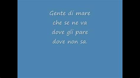 gente di mare lyrics in english.